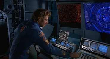 Silent Running; Freeman Lowell (Bruce Dern) aboard the Valley Forge.