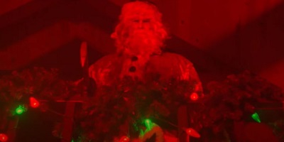 Christmas Bloody Christmas; RoboSanta+ (Abraham Benrubi) doesn't care if you've been good or bad this year.