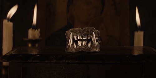Eight for Silver; a jawbone inlaid with silver teeth, engraved with symbols, it is the focus of the curse...
