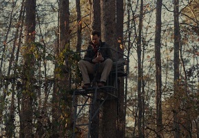The Integrity of Joseph Chambers; Joe (Clayne Crawford) surveys the territory from his lookout.
