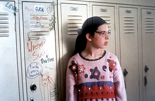 Welcome to the Dollhouse; the most unpopular girl in school, Dawn Wiener (Heather Matarazzo).