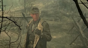 Cross of Iron; James Coburn is Feldwebel Rolf Steiner, weary of war but carrying out his duties.